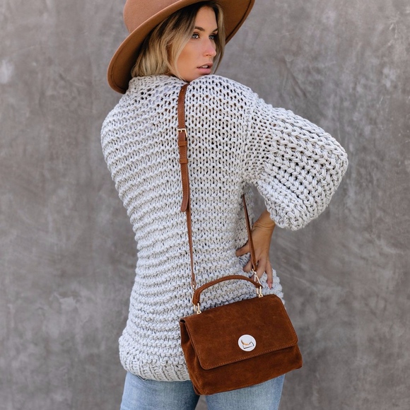 Hand Knit Chunky Cardigan - Picture 3 of 3